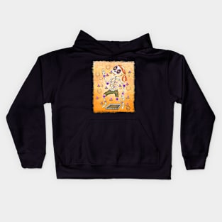 Cute Skeleton - Día De Los Muertos - The Breadman - Goa Nostalgia Kids Hoodie